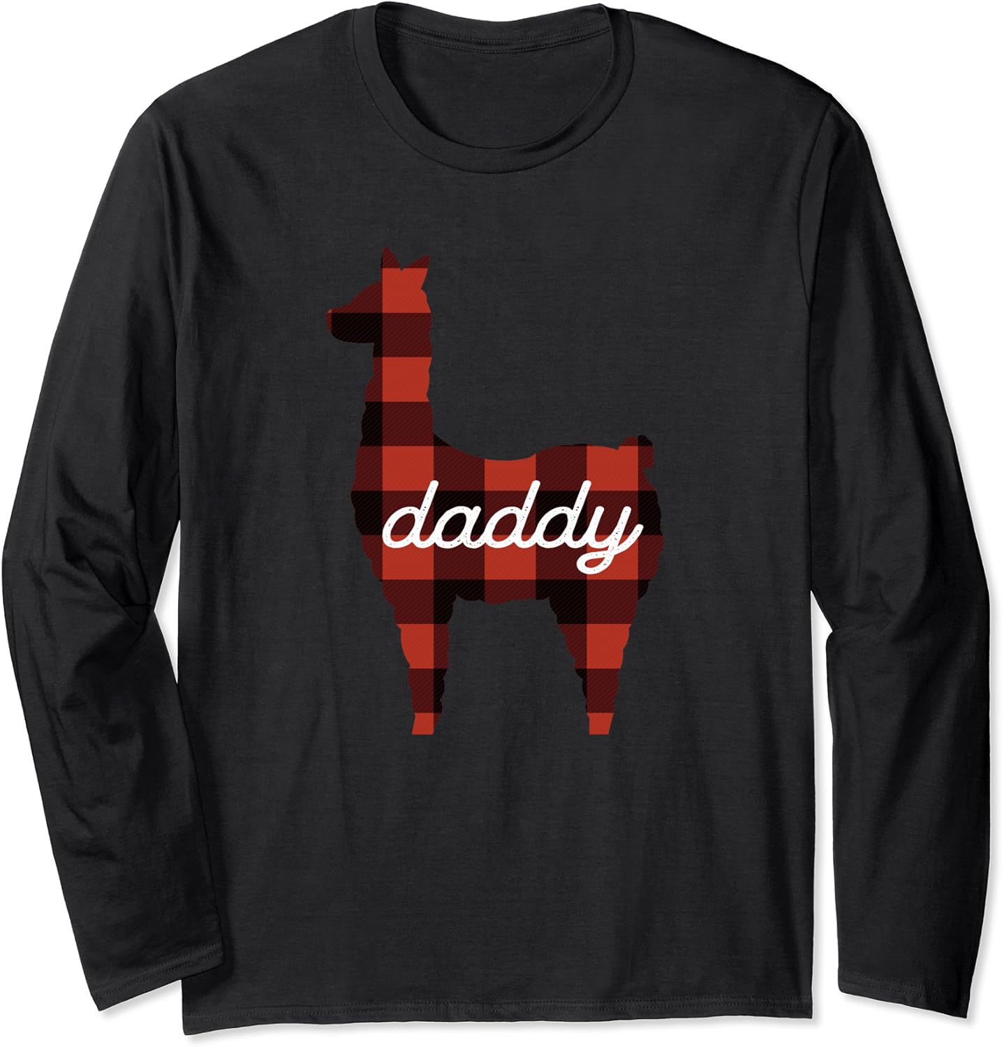 Daddy llama shirt mens plaid llama shirt family llama long sleeve t Daddy llama shirt mens plaid llama shirt family llama long sleeve t